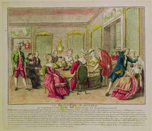 与Franz Anton Mesmer（1734-1815）1784年的催眠术会议 作者 法语学校
