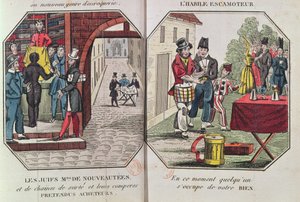 1830年尤金·弗朗索瓦·维多克（Eugene Francois Vidocq）在包括巴黎在内的任何国家谨慎驾驶Paravoleur或LArt的插图 作者 法语学校