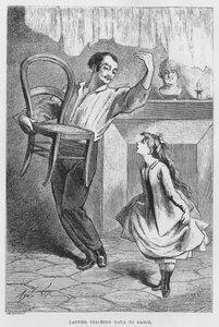 埃米尔·佐拉 (Emile Zola) 的现实小说 The Assommoir 插图（版画） 作者 法语学校