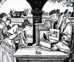 汉斯·克里斯蒂安·安徒生（Hans Christian Andersen）的“公主与荆棘”中的插图 作者 法语学校