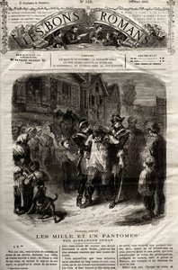 大仲马的小说《千与千寻》中的插图，刊登在1865年3月28日的《罗马人报》上。 作者 法语学校