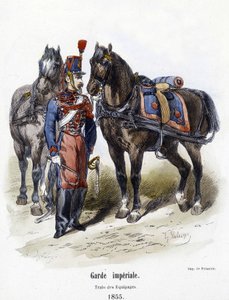 帝国卫队：1855 年的船员训练 - 在 A. Barbier 的“Histoire de l
