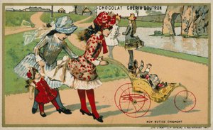 在 Parc des Buttes Chaumont, 巴黎 (chromolitho) 作者 法语学校