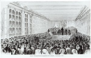 巴黎高等师范学院（ArtleNormaleSupérieure）的落成典礼，1852年由Texier撰写的巴黎绘画 作者 法语学校