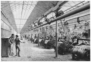 巴斯特勒的工业编织，1884年 作者 法语学校