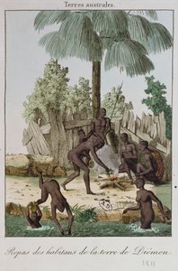 Diemen的居民准备膳食，1811年 作者 法语学校