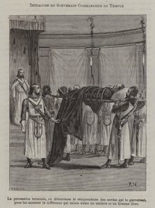 Initiation of a Commander of the Temple (engraving) 作者 法语学校