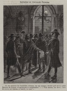 Initiation of a Prussian Knight (engraving) 作者 法语学校