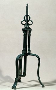 用于钻孔的仪器，类似于Ambroise Pare（c.1510-90）16-17世纪（金属）所示的仪器 作者 法语学校