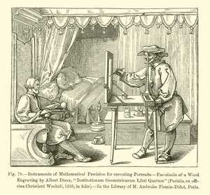 Instruments of Mathematical Precision for executing Portraits (engraving) 作者 法语学校