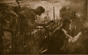 属于法国攻击炮兵的坦克的内部，1914-18 作者 法语学校