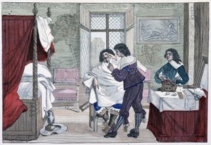 17世纪理发师的房子内部 - 在 "穿越世纪的巴黎 "中 作者 法语学校