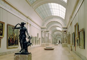 16世纪至19世纪的格兰德画廊的内部视图 作者 法语学校