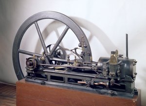 由Etienne Lenoir（1822-1900）1860（金属）设计的内燃机
