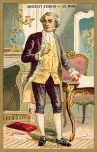 Jacques Necker，瑞士出生的法国银行家和政治家（chromolitho） 作者 法语学校