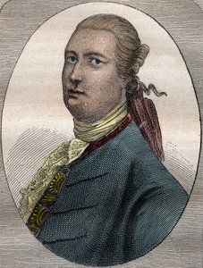 詹姆斯-布鲁斯，苏格兰旅行家和旅游作家（1730-1794）--詹姆斯-布鲁斯苏格兰外交官、探险家和地理学家（1730-1794）--插图取自 "18世纪伟大的航海家" 作者 法语学校