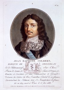 Jean-Baptiste Colbert，Marquis de Seignelay，来自伟大的男性肖像，杰出的女性，以及法国令人难忘的主题，出版于1787-92 作者 法语学校