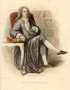 Jean Baptiste Rousseau (coloured engraving) 作者 法语学校