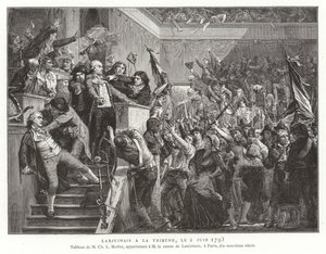Jean Denis，comju Lanjuinais，在1793年6月2日法国大革命的公约讲台上 作者 法语学校