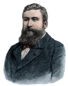 1898年的Jean Jaures - 雕刻 - 雕刻 作者 法语学校
