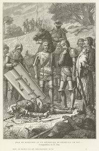 让·德·蒙特福特（Jean de Montfort）在1364年欧瑞战役后发现布洛瓦查理斯的遗体