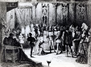 Joan of Arc在查理七世接受了Chinon的邀请 作者 法语学校