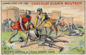 Joan of Arc wounded before the walls of Paris (chromolitho) 作者 法语学校