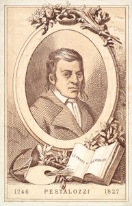Johann Heinrich Pestalozzi, Swiss philosopher and educational reformer (chromolitho) 作者 法语学校