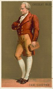Johann Wolfgang von Goethe, German poet, novelist and playwright (chromolitho) 作者 法语学校