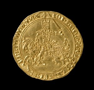 John II The Good（1319-64）法国国王，Franc a Cheval，1350-64（正面）（金）（反向看168068）