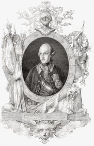 约瑟夫二世，来自路易斯·布兰克的“法国革命史”（1811-82）（雕刻） 作者 法语学校