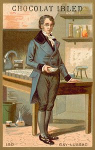 Joseph Louis Gay-Lussac，法国化学家和物理学家（chromolitho） 作者 法语学校