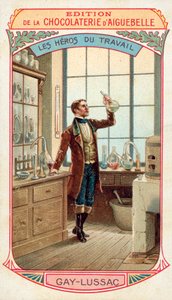 Joseph Louis Gay-Lussac，法国化学家和物理学家（chromolitho） 作者 法语学校