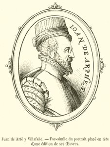 Juan de Arfe y Villafane，位于其作品版本开头的肖像传真件（版画） 作者 法语学校