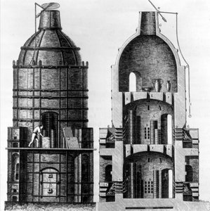 用于烘烤Sevres瓷器的窑，1882年 作者 法语学校