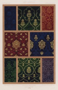 织物装饰：XVth Century、XVe Siecle、XVtes Jahrhundert（彩色石版画） 作者 法语学校