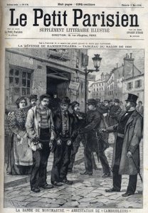 La Bande de Montmartre：警察在巴黎逮捕了窃贼，载于《小巴黎人》。 作者 法语学校