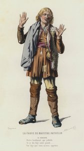 La Farce De Maistre Pathelin（彩色版画）。 作者 法语学校