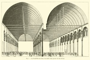 GrandSalle du Palais，Du -ceceau雕刻的Fac-simile 作者 法语学校