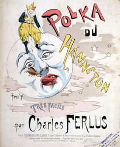 La Polka du Hanneton, 作者：Charles Ferlus - 乐谱封面，19世纪末 作者 法语学校