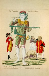 La Romaine Aristocratique, pub.1789年（手绘版画 作者 法语学校