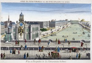 巴黎新桥上的 La Samaritaine（水泵）--光学视图 作者 法语学校