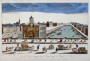 巴黎新桥上的 La Samaritaine（水泵）--光学视图 作者 法语学校