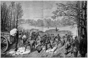 La recolte de la glace sur les lacs geles du bois de Vincennes, in “The Illustrous World”” 1887. 作者 法语学校