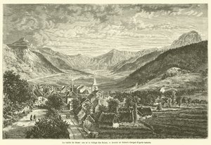 La vallee du Mont-Dore et le village des Bains (engraving) 作者 法语学校
