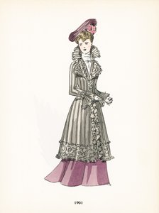 女士时装，1901年 作者 法语学校