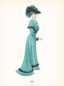 女士时装，1907年 作者 法语学校