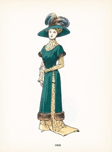 女士时装，1908年 作者 法语学校