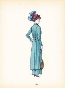 女士时装，1910年 作者 法语学校