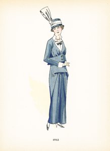 女士时装，1913年 作者 法语学校